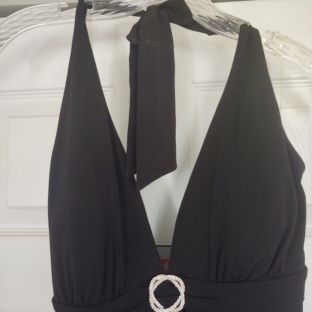 Black evening gown